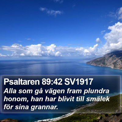 Psaltaren 89:42 SV1917 Bible Verse Image