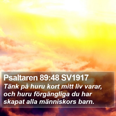 Psaltaren 89:48 SV1917 Bible Verse Image