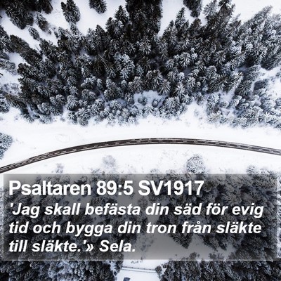 Psaltaren 89:5 SV1917 Bible Verse Image