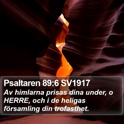Psaltaren 89:6 SV1917 Bible Verse Image