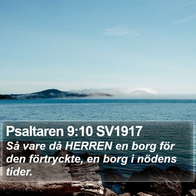 Psaltaren 9:10 SV1917 Bible Verse Image