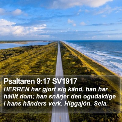 Psaltaren 9:17 SV1917 Bible Verse Image