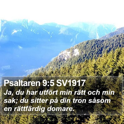Psaltaren 9:5 SV1917 Bible Verse Image