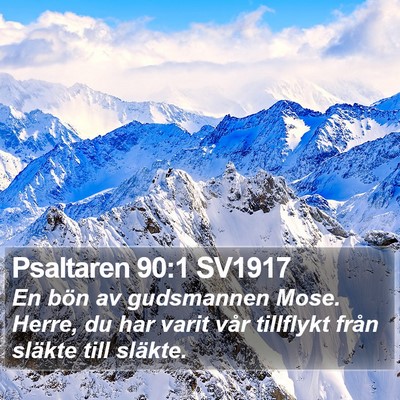 Psaltaren 90:1 SV1917 Bible Verse Image