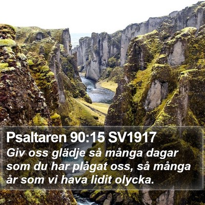 Psaltaren 90:15 SV1917 Bible Verse Image