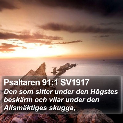 Psaltaren 91:1 SV1917 Bible Verse Image