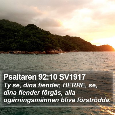 Psaltaren 92:10 SV1917 Bible Verse Image