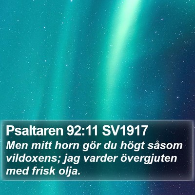 Psaltaren 92:11 SV1917 Bible Verse Image
