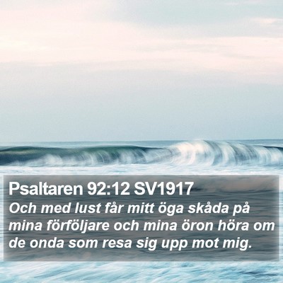 Psaltaren 92:12 SV1917 Bible Verse Image