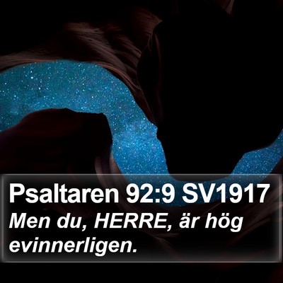 Psaltaren 92:9 SV1917 Bible Verse Image