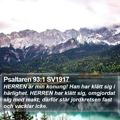 Psaltaren 93:1 SV1917 Bible Verse Image