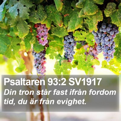 Psaltaren 93:2 SV1917 Bible Verse Image