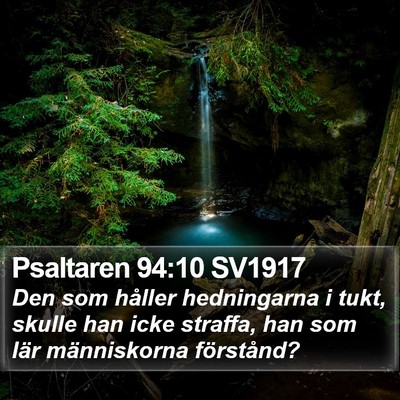 Psaltaren 94:10 SV1917 Bible Verse Image