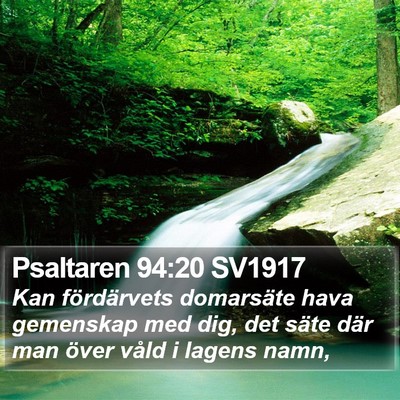 Psaltaren 94:20 SV1917 Bible Verse Image