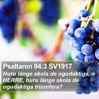 Psaltaren 94:3 SV1917 Bible Verse Image