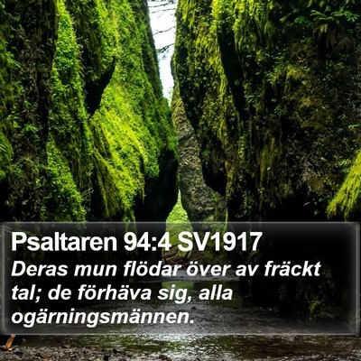 Psaltaren 94:4 SV1917 Bible Verse Image