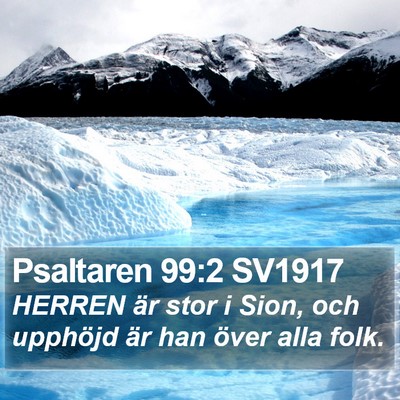 Psaltaren 99:2 SV1917 Bible Verse Image