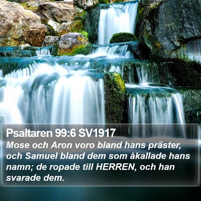 Psaltaren 99:6 SV1917 Bible Verse Image