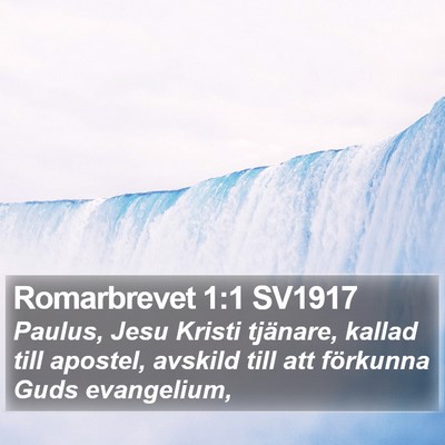 Romarbrevet 1:1 SV1917 Bible Verse Image
