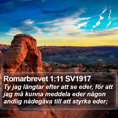 Romarbrevet 1:11 SV1917 Bible Verse Image