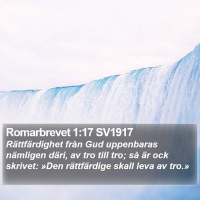 Romarbrevet 1:17 SV1917 Bible Verse Image