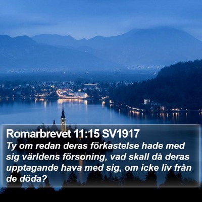Romarbrevet 11:15 SV1917 Bible Verse Image