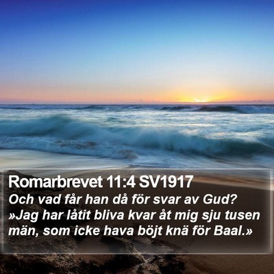 Romarbrevet 11:4 SV1917 Bible Verse Image