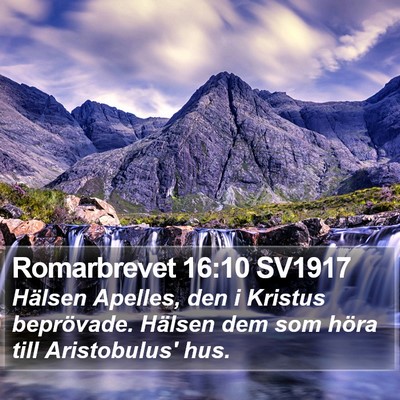 Romarbrevet 16:10 SV1917 Bible Verse Image