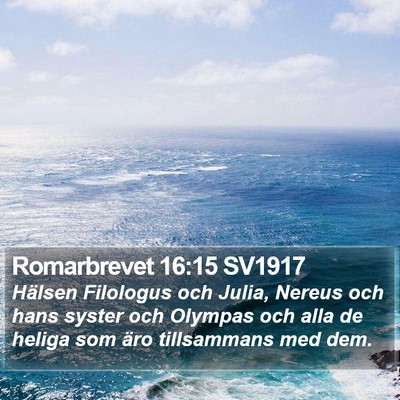 Romarbrevet 16:15 SV1917 Bible Verse Image