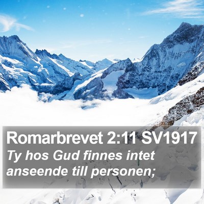 Romarbrevet 2:11 SV1917 Bible Verse Image