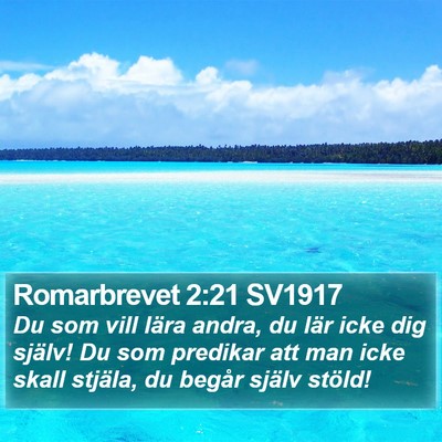 Romarbrevet 2:21 SV1917 Bible Verse Image