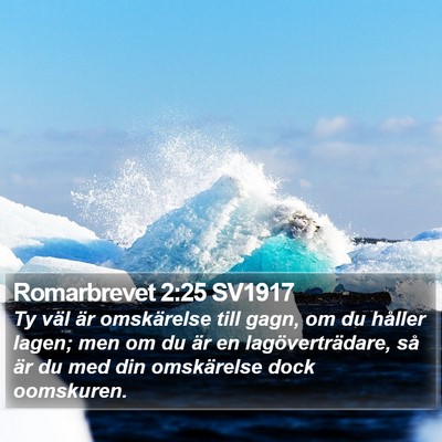 Romarbrevet 2:25 SV1917 Bible Verse Image