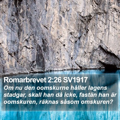 Romarbrevet 2:26 SV1917 Bible Verse Image