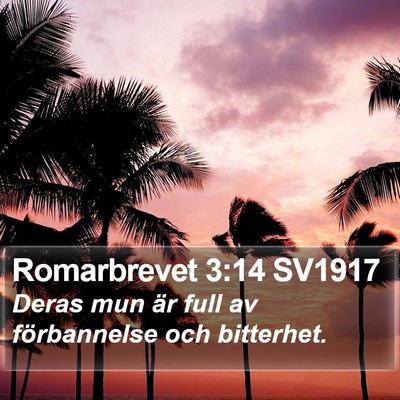 Romarbrevet 3:14 SV1917 Bible Verse Image