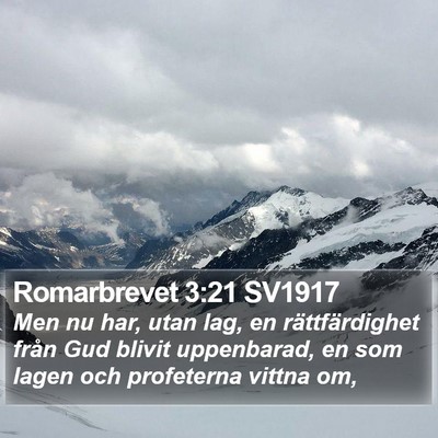 Romarbrevet 3:21 SV1917 Bible Verse Image