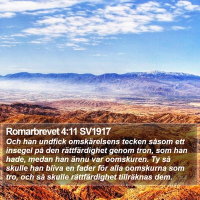 Romarbrevet 4:11 SV1917 Bible Verse Image
