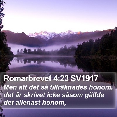 Romarbrevet 4:23 SV1917 Bible Verse Image