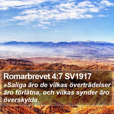 Romarbrevet 4:7 SV1917 Bible Verse Image