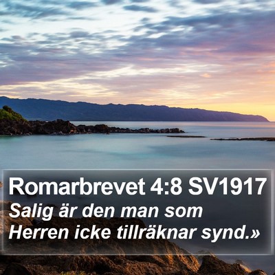 Romarbrevet 4:8 SV1917 Bible Verse Image
