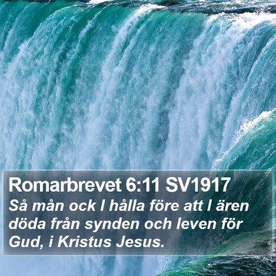 Romarbrevet 6:11 SV1917 Bible Verse Image