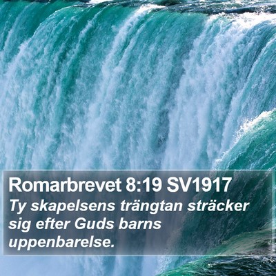 Romarbrevet 8:19 SV1917 Bible Verse Image