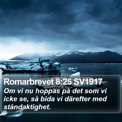 Romarbrevet 8:25 SV1917 Bible Verse Image