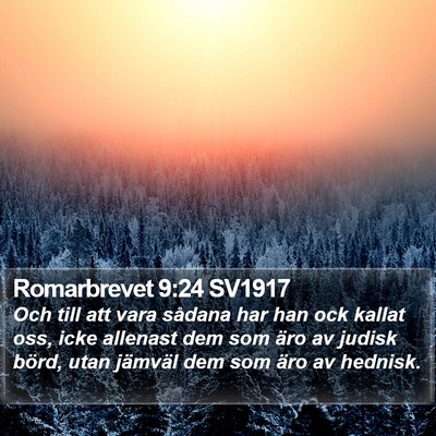 Romarbrevet 9:24 SV1917 Bible Verse Image