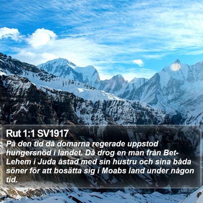 Rut 1:1 SV1917 Bible Verse Image