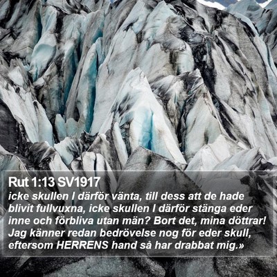 Rut 1:13 SV1917 Bible Verse Image