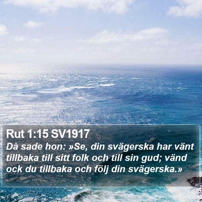 Rut 1:15 SV1917 Bible Verse Image