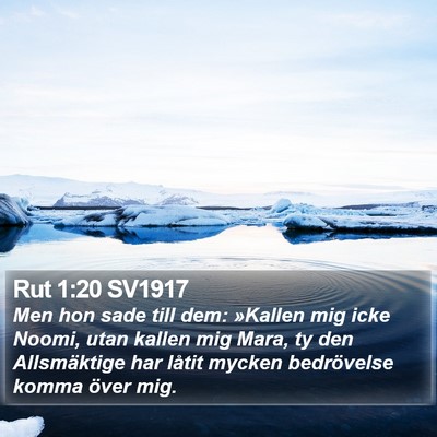 Rut 1:20 SV1917 Bible Verse Image