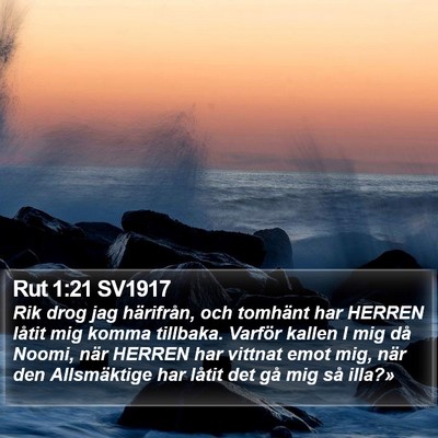 Rut 1:21 SV1917 Bible Verse Image
