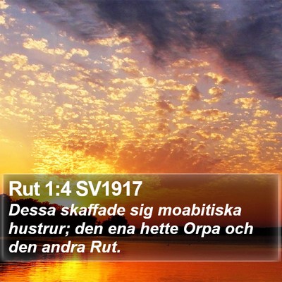 Rut 1:4 SV1917 Bible Verse Image