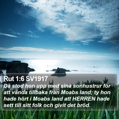 Rut 1:6 SV1917 Bible Verse Image